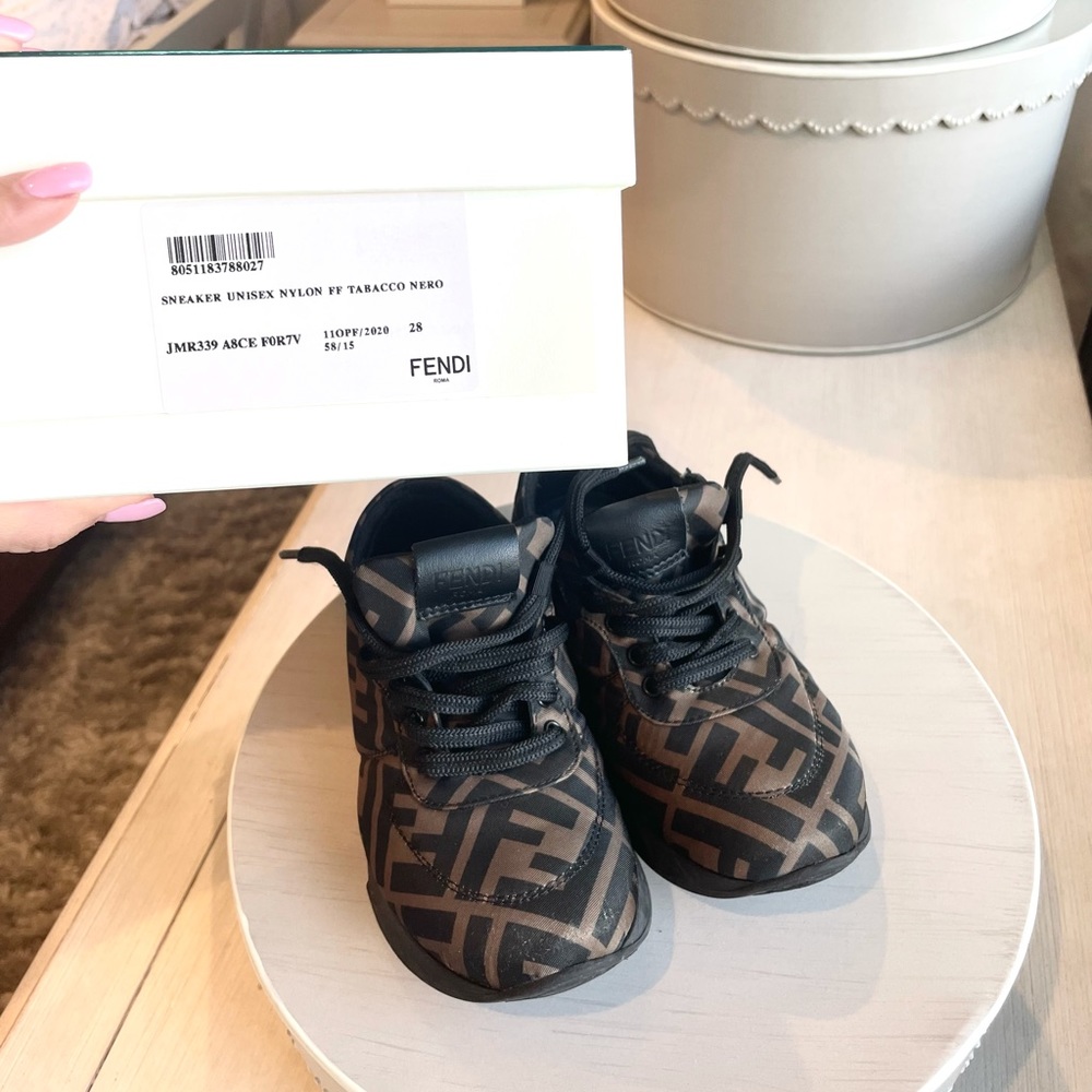 Fendi Beige Neoprene Trainers - Picture 7 of 7